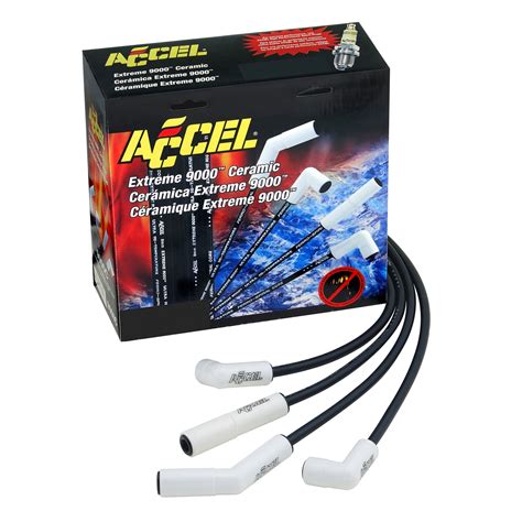 Accel 9065c Extreme 9000 Ceramic Boot Spark Plug Wire Set Autoplicity