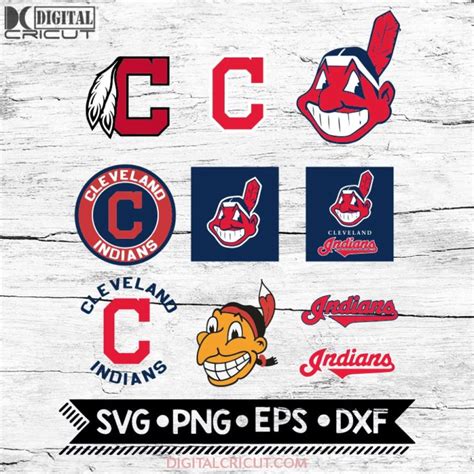 Indians Baseball Mlb Baseball Cricut Vinyl Svg Files For Cricut Cute Poster Cleveland