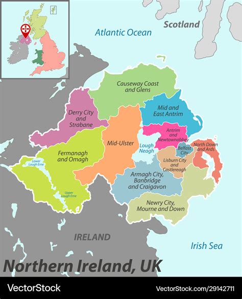 Northern Ireland Political Map