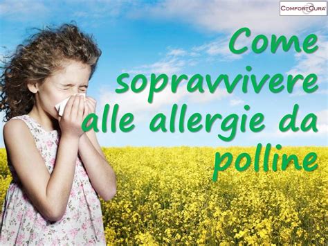 Come Sopravvivere Alle Allergie Da Polline Comfortcura