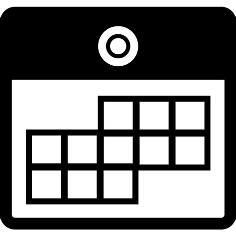 Square Wall Calendar Vector Svg Icon Svg Repo