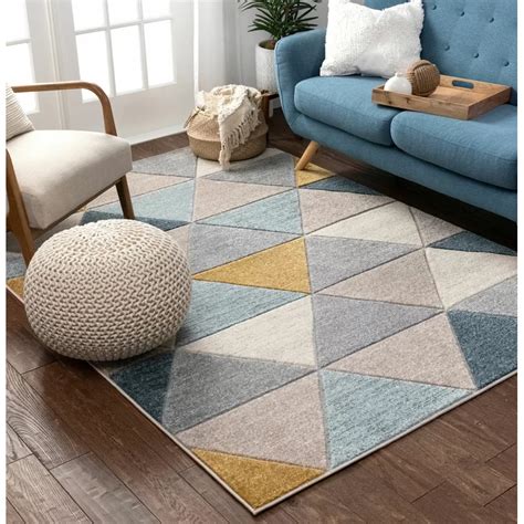 20++ Geometric Area Rugs Contemporary - HOMYHOMEE