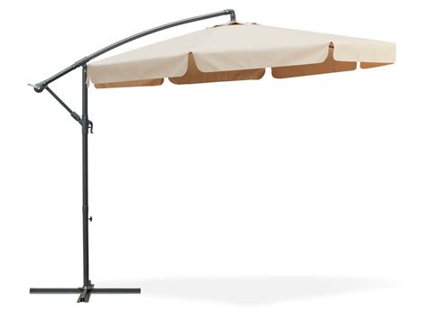 Toughout Puriri Outdoor Cantilever Umbrella 3m Khaki