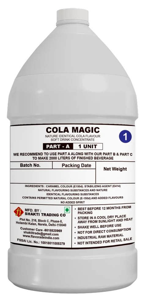 Flavoradoe India Cola Flavor For Carbonated Soft Drink Liquid