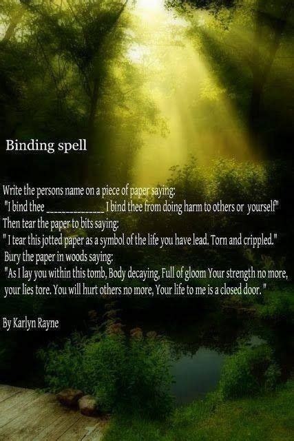 Binding Spell Binding Spell Wiccan Magic Witchcraft Spells For