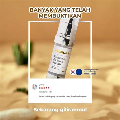 Jual Facelab Brightening Radiance Serum Ml Serum Mencerahkan