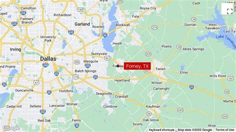 Forney Texas Map