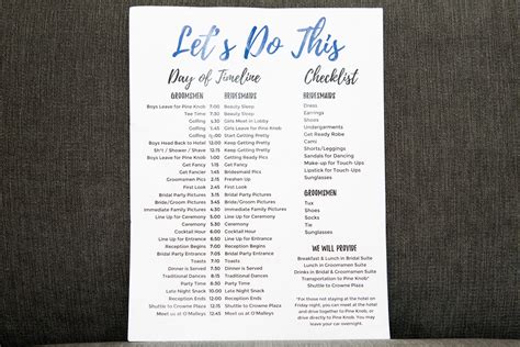 3 Reasons You Need A Wedding Day Timeline - Mike Staff Productions