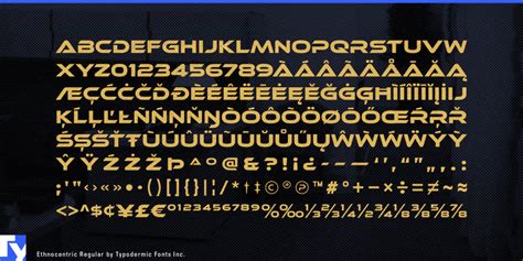 Ethnocentric Font | Fontspring