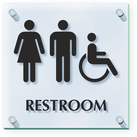 Unisex Restroom Signs Designer Unisex Bathroom Signs