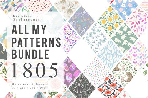 All My Patterns Bundle On Behance