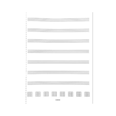 Ukulele Tablature Manuscript Paper