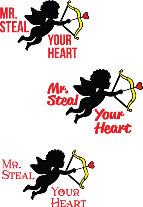 Download Mr Steal Your Heart Graphic Design Png Image With No