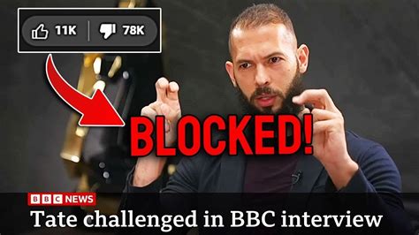 Bbc Delete Andrew Tate Interview After Backlash Top G Uptades Youtube