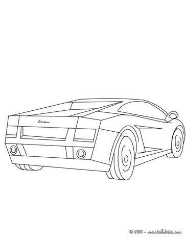 Lamborghini gallardo coloring pages - Hellokids.com