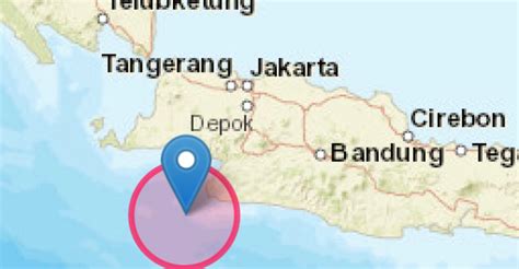 Gempa M 5 9 Guncang Barat Daya Banten Terasa Hingga Jakarta