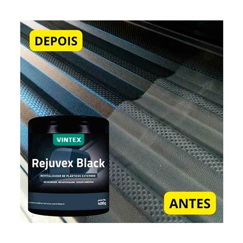 Revitalizador De Plasticos Externos Rejuvex Black 400g Vintex Vonixx