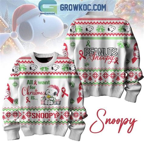 Snoopy All I Want For Christmas Is Peanuts Ugly Sweater Walmart