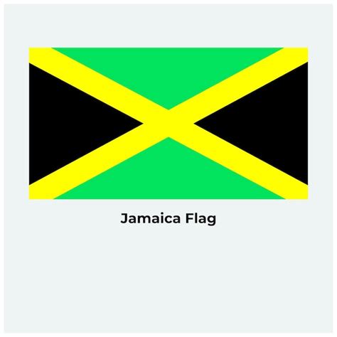 Premium Vector The Jamaica Flag