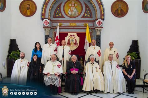 A Gerusalemme Una Delegazione Dellordine Equestre Del Santo Sepolcro