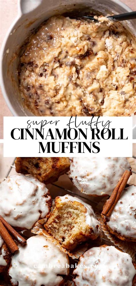 Cinnamon Roll Muffins With Cream Cheese Icing Cambrea Bakes