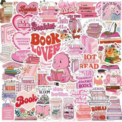 Puraesla Pcs Book Stickers For Kindle Smutty Bookish Sticker Pack