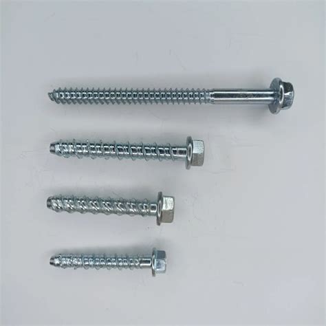 Galvanised Hex Flange Head Concrete Masonry Screw Anchor Concrete