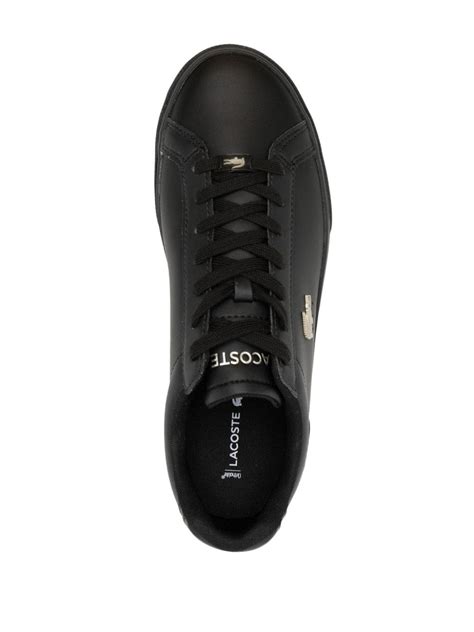 Lacoste Lerond Pro Leather Sneakers Black Farfetch Uk