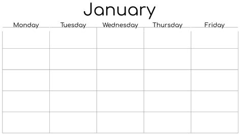 Days Of The Week Calendar Printable Free