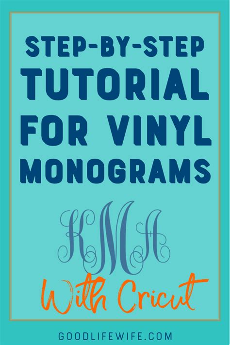 How to Make Beautiful Monograms with Cricut | Good Life Wife