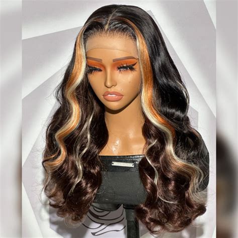 Black To Brown Hair With Blonde Highlights Wigs Yolissa Hair Yolissa Hair