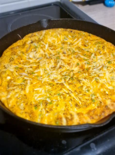 Pea Potato And Onion Frittata Pinch Of Nom