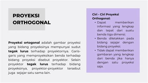 Proyeksi Orthogonal Mata Kuliah Gambar Teknik Teknik Sipil Ppt