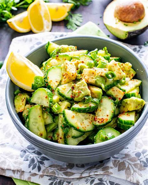 Cucumber Avocado Salad Craving Home Cooked