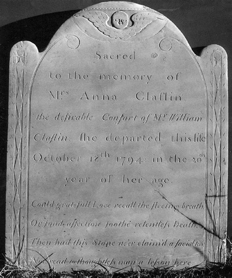 Anna Underwood Claflin 1774 1794 Find A Grave Memorial