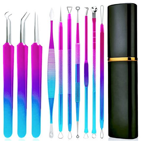 Klzo Pcs Blackhead Extractor Kit Stainless Steel Pimple Popper