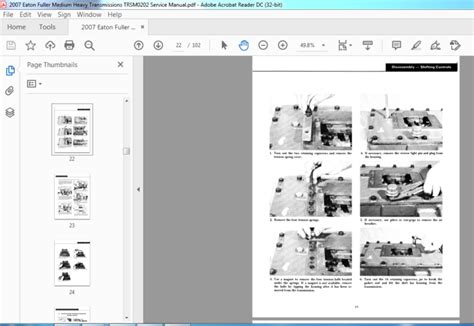 2007 Eaton Fuller Medium Heavy Transmissions Trsm0202 Service Manual Pdf Download