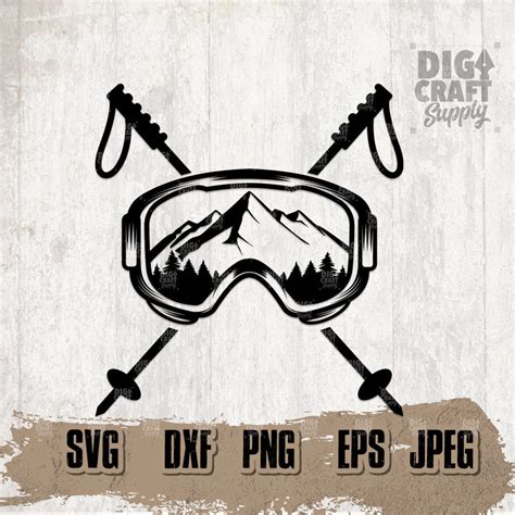 Ski Mask Mountain Scene Svg Ski Mask Svg Mountaineer Svg Traveler