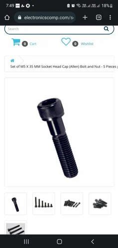 Full Thread High Tensile Steel Allen Cap Bolt Size X At Rs Piece