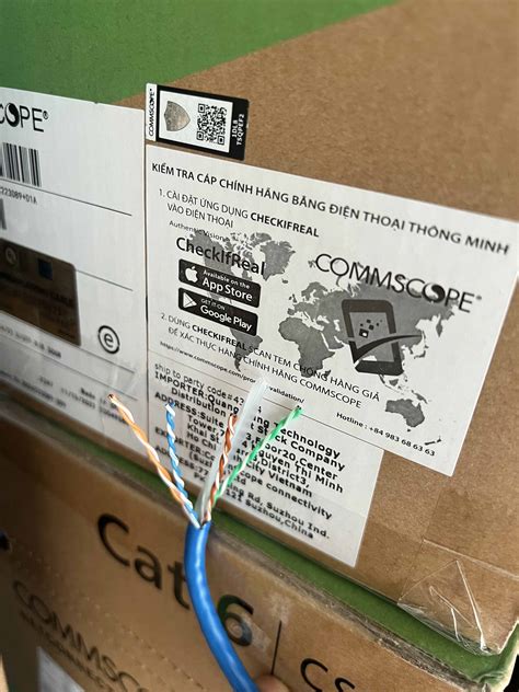 Cáp Mạng Commscopeamp Cat6 1427254 6 305mcuộn Hàng Chính Hãng