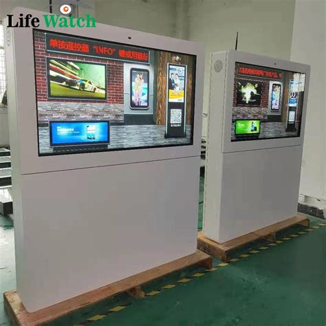 55 Inch Floor Standing Digital Signage Kiosk Outdoor Android LCD