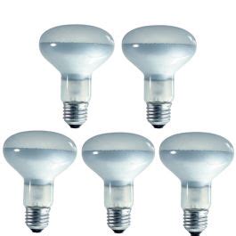 R80 Spotlight Bulb E27 | 60w 80mm | 5 pack