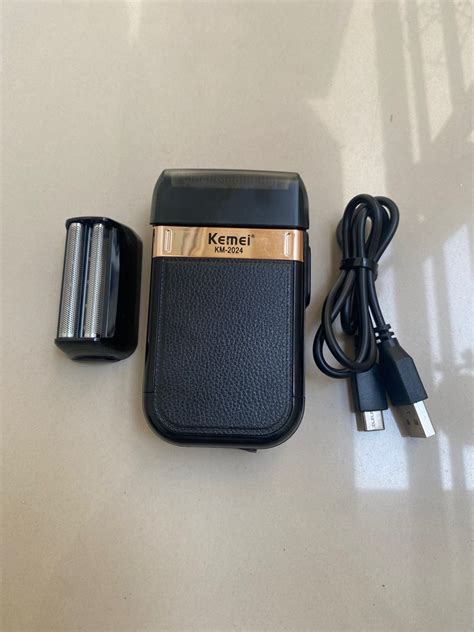 881 Kemei KM 2024 USB Wet And Dry Shaver Trimmer Alat Cukur Jenggot