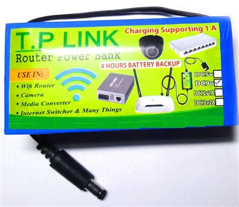 Wifi Router Power Bank 9 Volts 4 Hours Guaranteed Backup Automatic