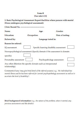 How To Write A Psychological Report