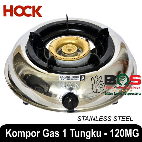 Kompor Hock Kompor Gas LPG Hock 1 Tungku Stainlees Steel Mutiara Gold