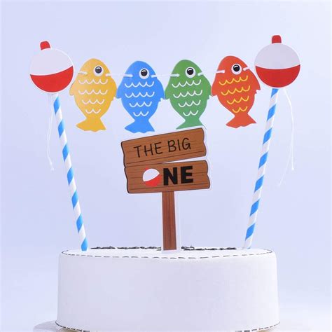 Buy SHAMI The Big One GO Fishing Cake Topper One Cake Topper For