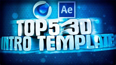 Top5 Free Epic 3d Intro Template Cinema 4d After Effects Free