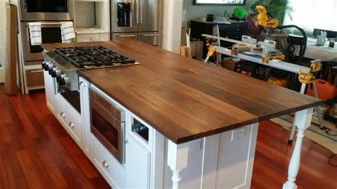 Black Walnut Kitchen Island Top Handcrafted By Northeast Furniture