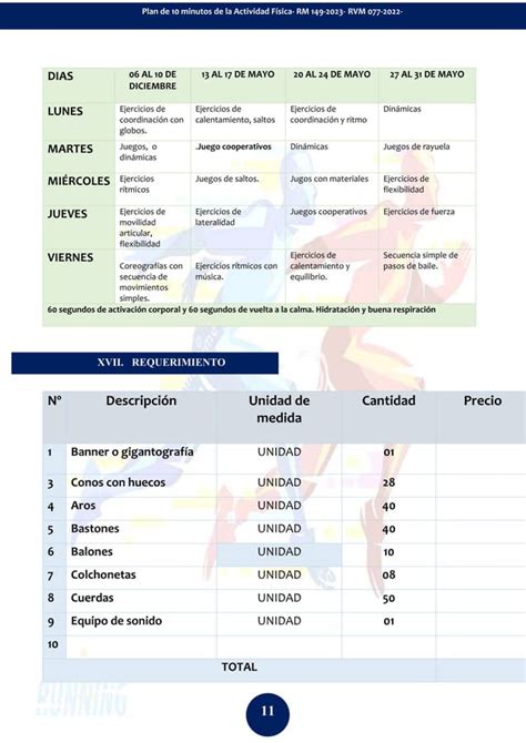 Plan De Los Minutos De Actividad F Sica Pdf